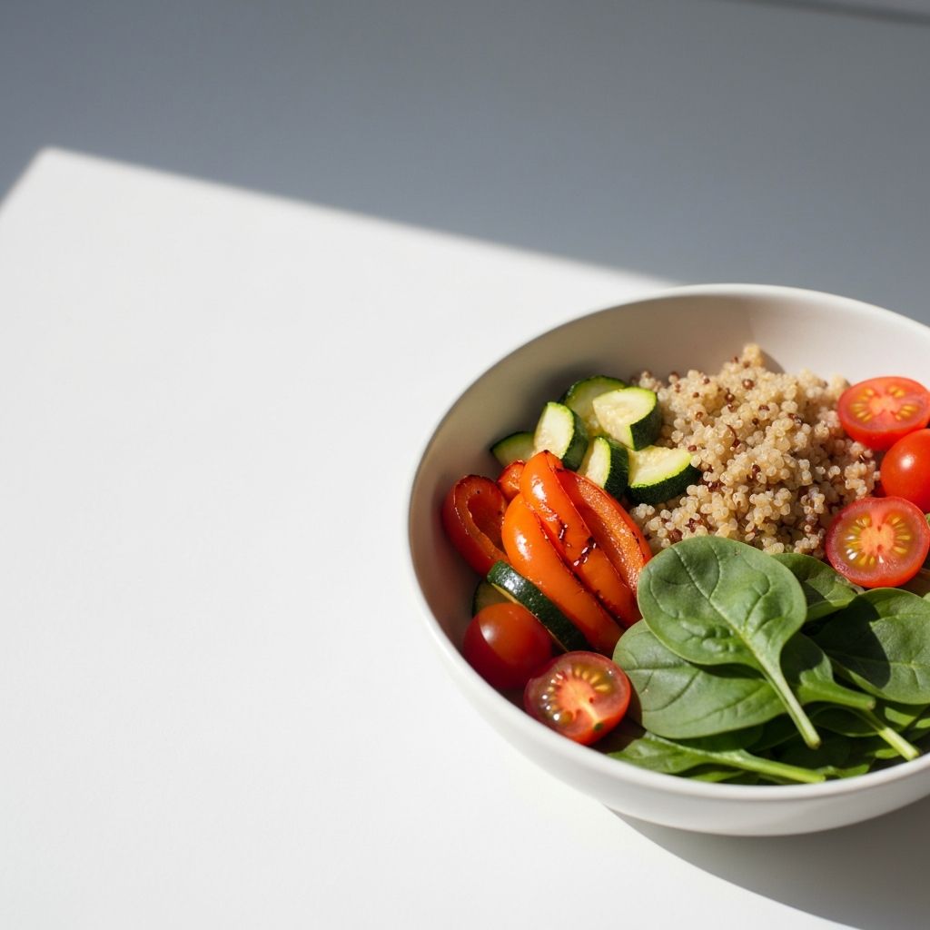 Neutralna ilustracja zdrowego posiłku